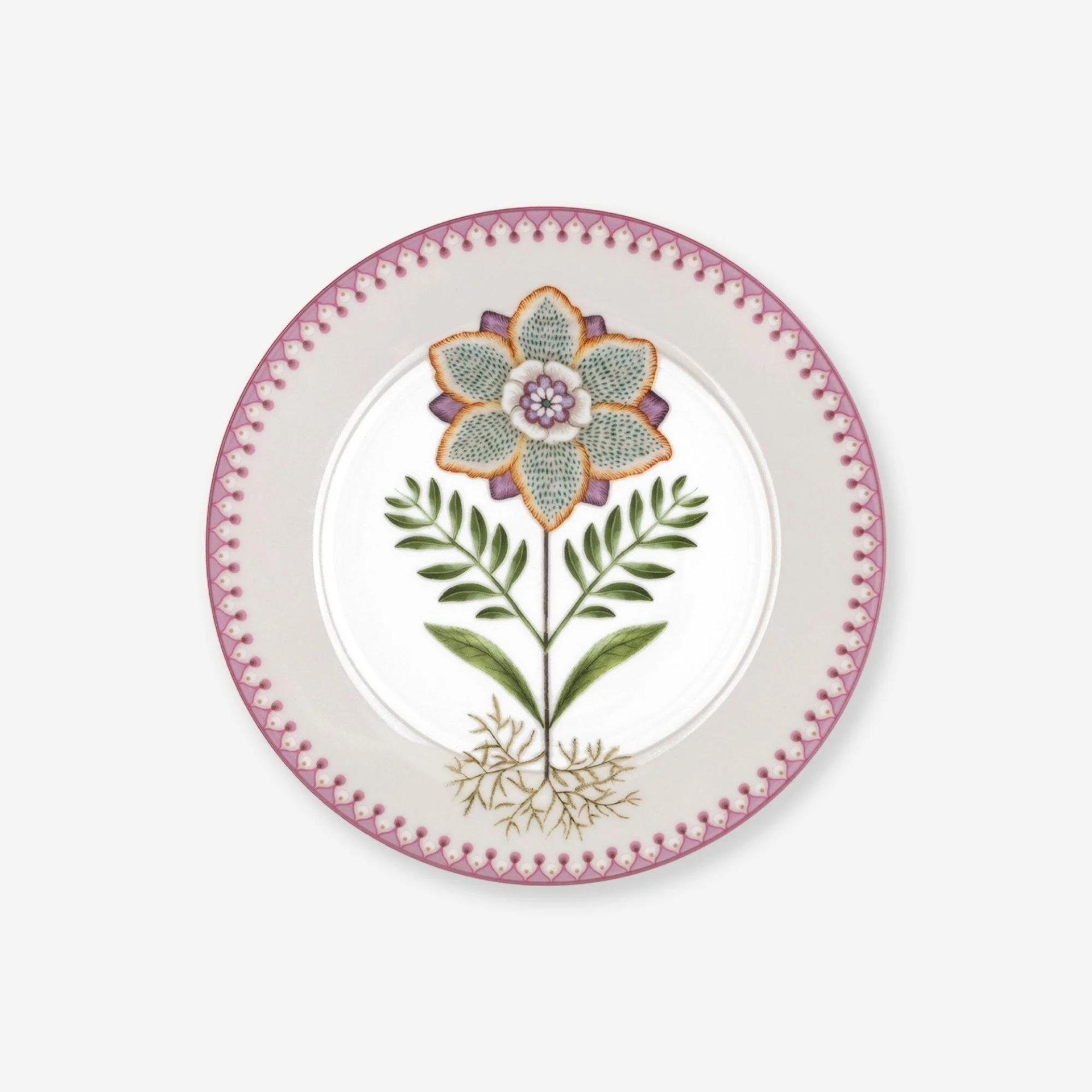 Beyaz Porselen Kahvaltı Tabağı 21 Cm Lily & Lotus Collection by Pip Studio