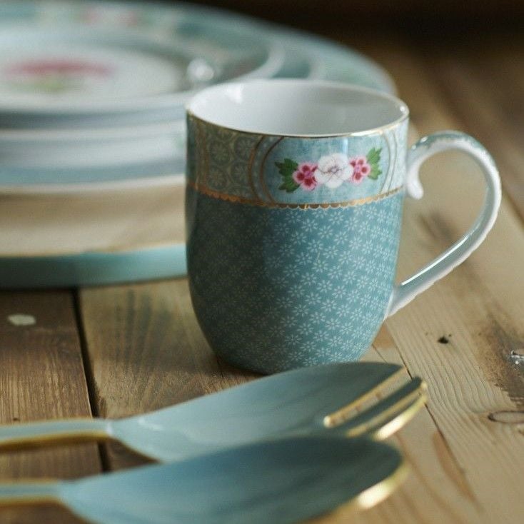 Mavi Porselen Kupa Seti 145 Ml Blushing Birds Collection by Pip Studio