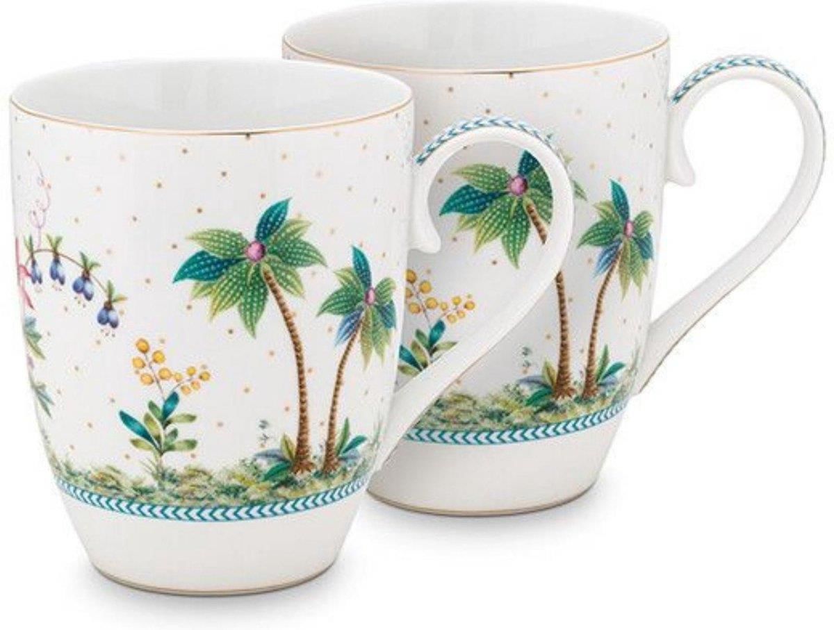 Beyaz Porselen Kupa Seti 350 Ml Jolie Collection by Pip Studio