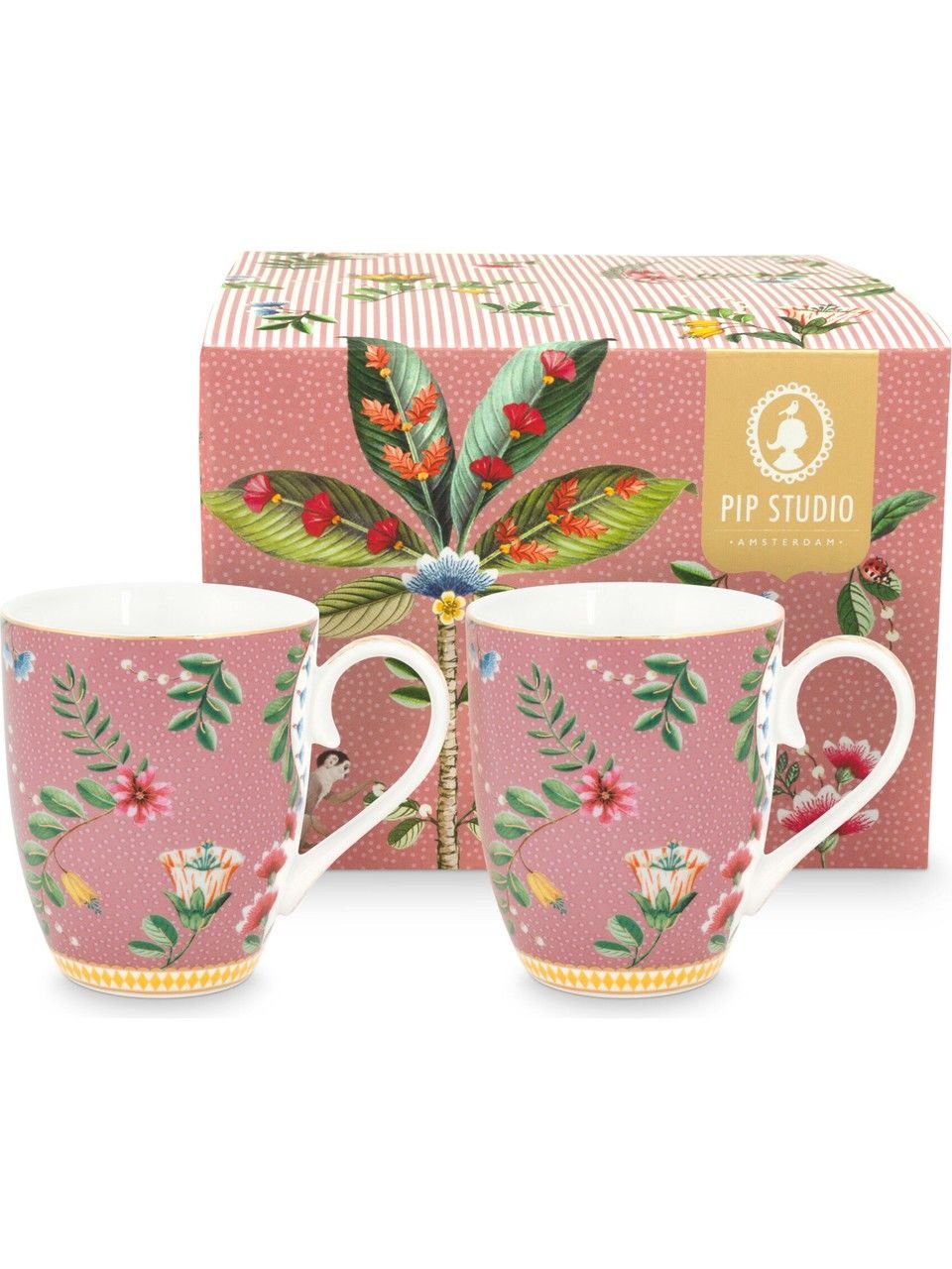 Pembe Porselen Kupa Seti 350 Ml La Majorelle Collection by Pip Studio