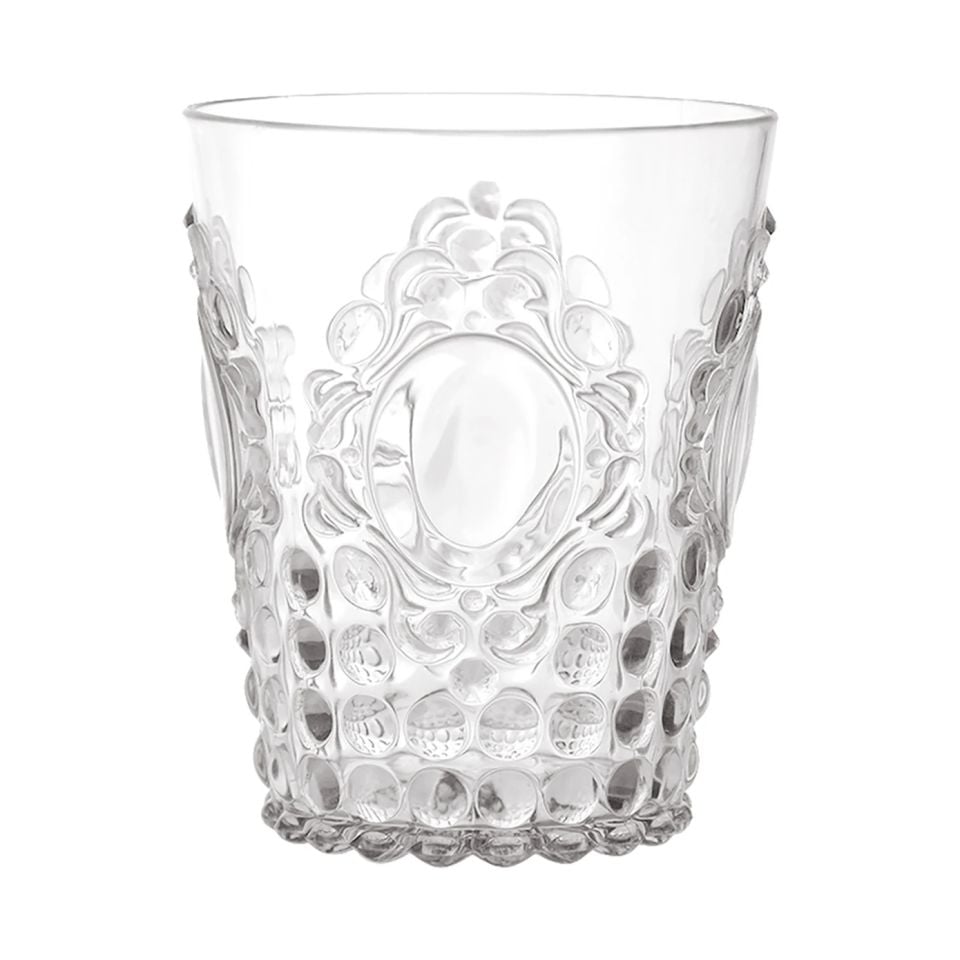 Baroque Rock Su Bardağı Şeffaf