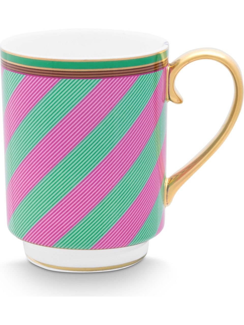 Pembe Yeşil Porselen Kupa 350 Ml Chique Collection by Pip Studio