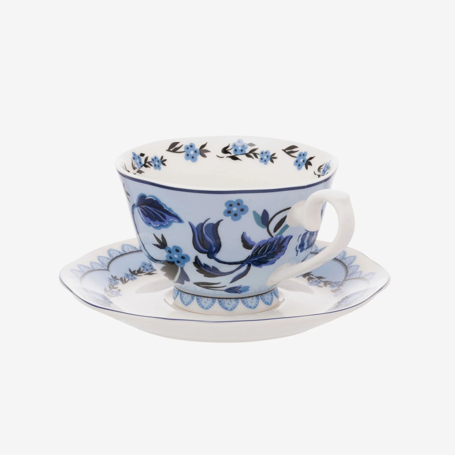 Cath Kidston Mavi Porselen Çay Fincanı 150 Ml