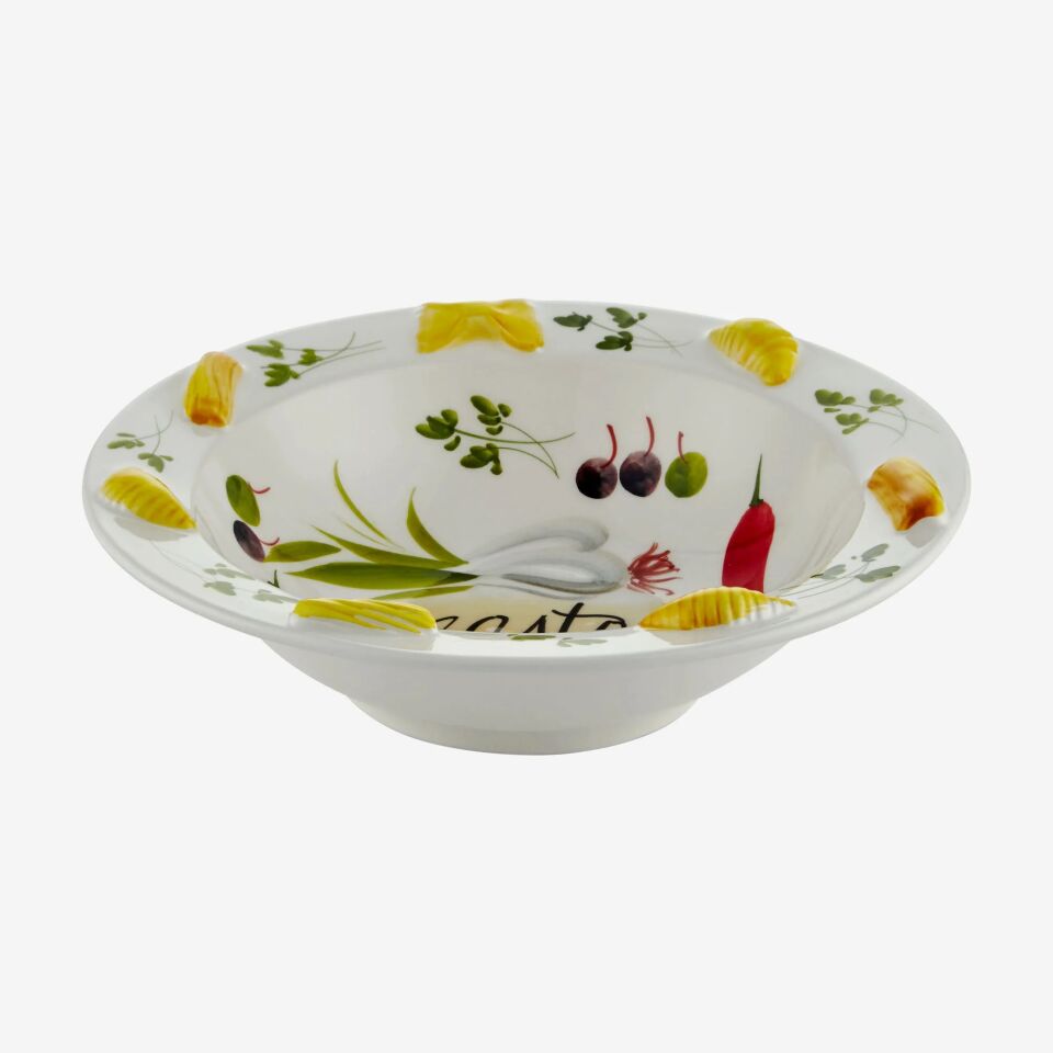 Edelweiss Italy Beyaz Seramik Makarna Tabağı 26 Cm