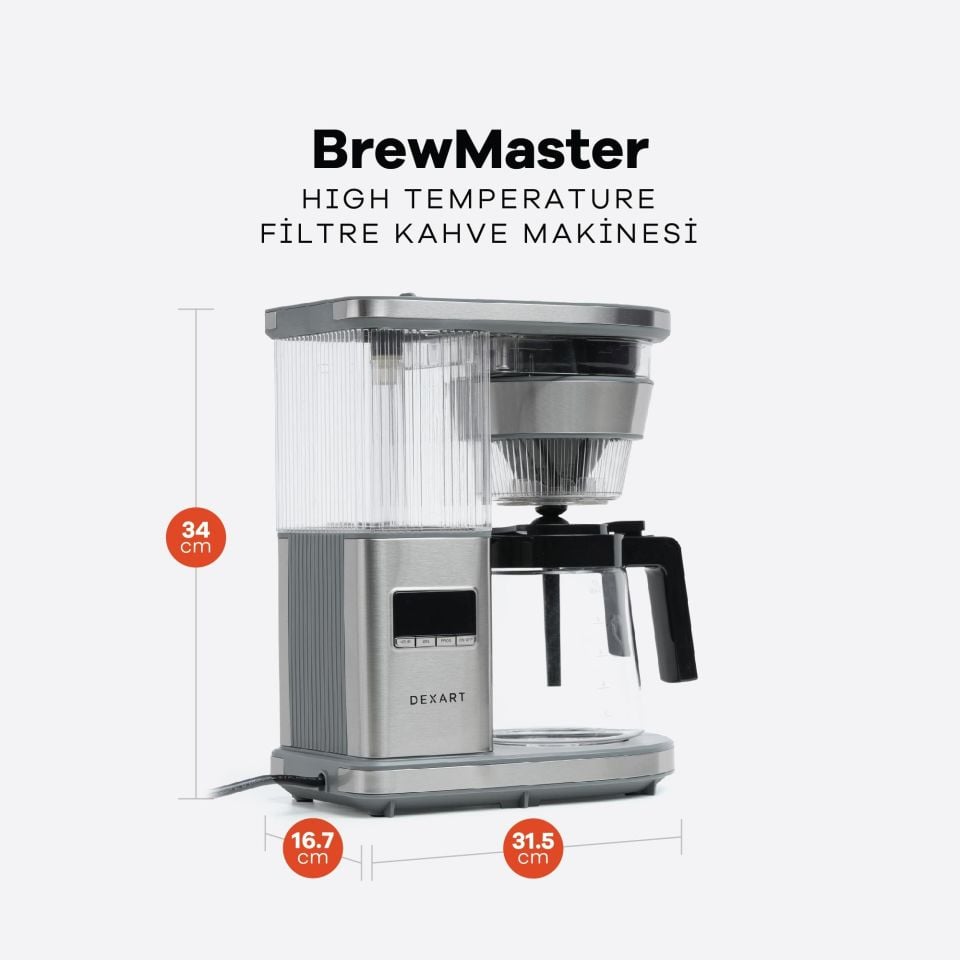 Dexart BrewMaster High Temperature Filtre Kahve Makinesi