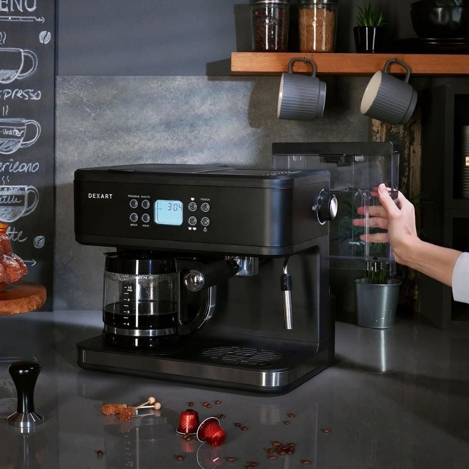Dexart Home Barista 3-in-1 Filtre Kahve & Espresso Makinesi