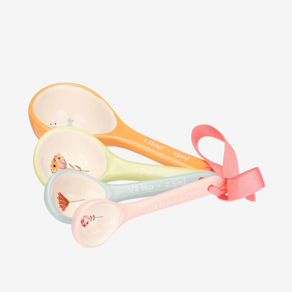 Cath Kidston Turuncu Porselen Ölçü Kaşığı Seti 15 Ml