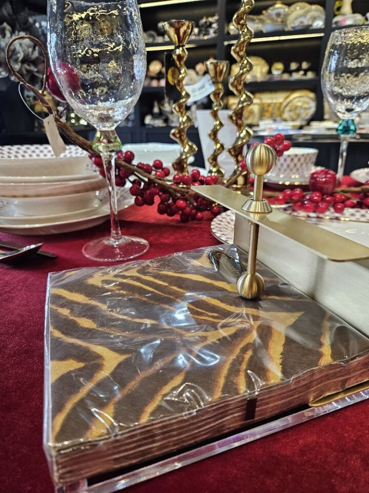 Peçetelik Gold C Şekilli