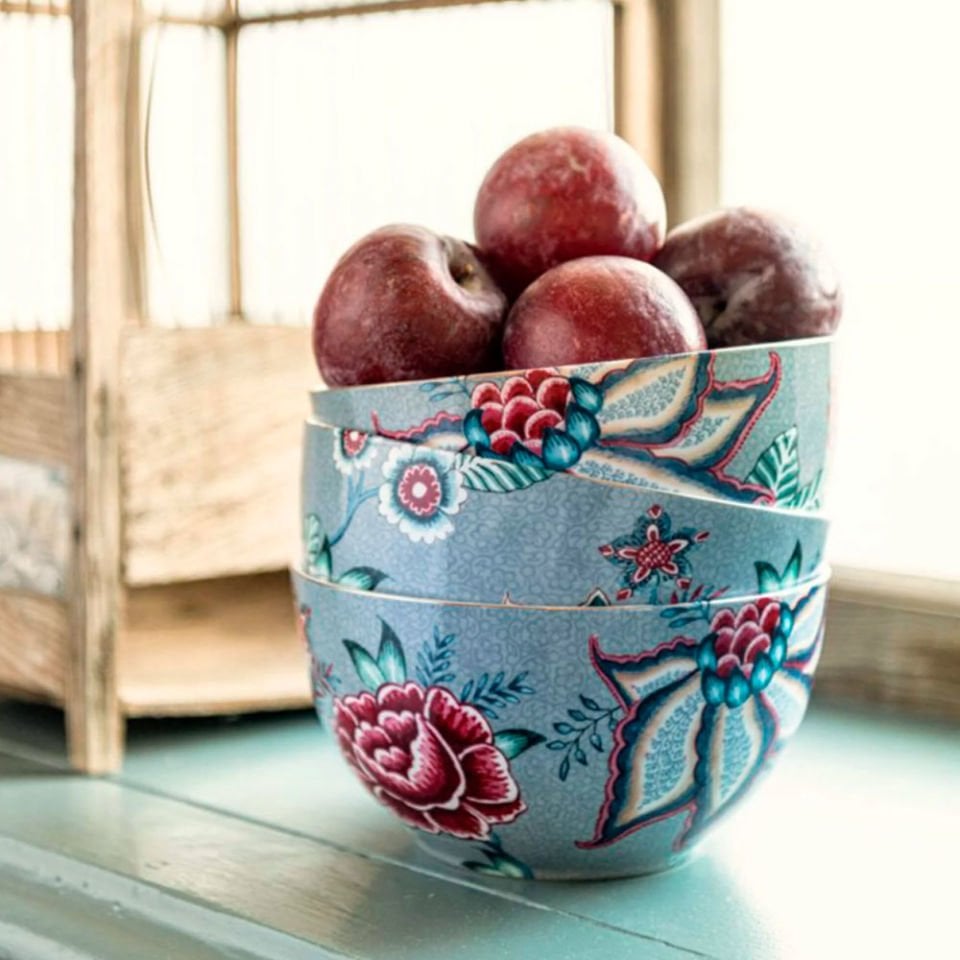 Mavi Porselen Kase 15 Cm Flower Festival Collection by Pip Studio