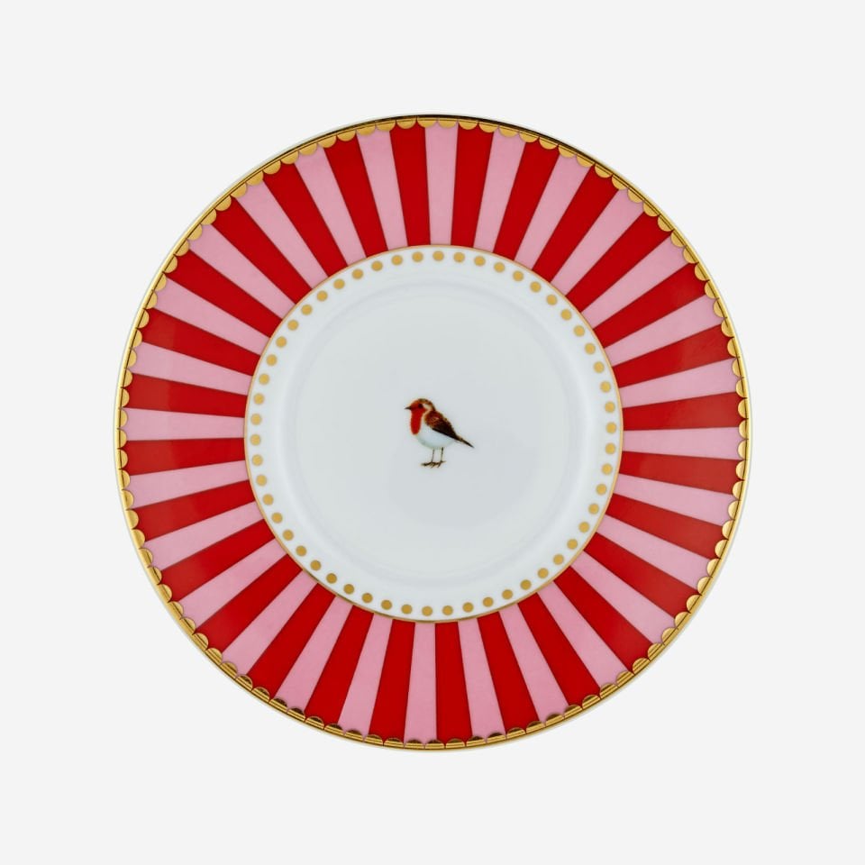 Kırmızı Porselen Kahve Fincanı 125 Ml Love Birds Collection by Pip Studio