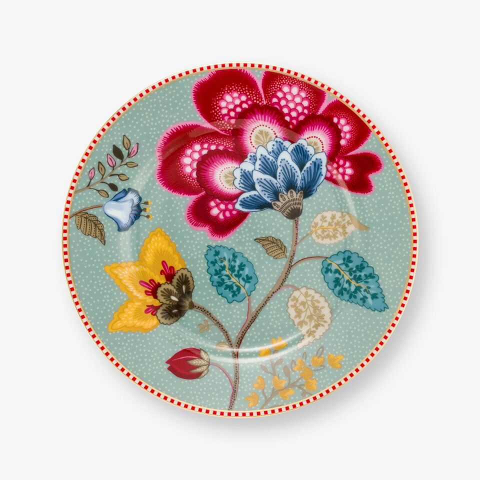 Pip Studio Mavi Porselen Pasta Tabağı 17 Cm