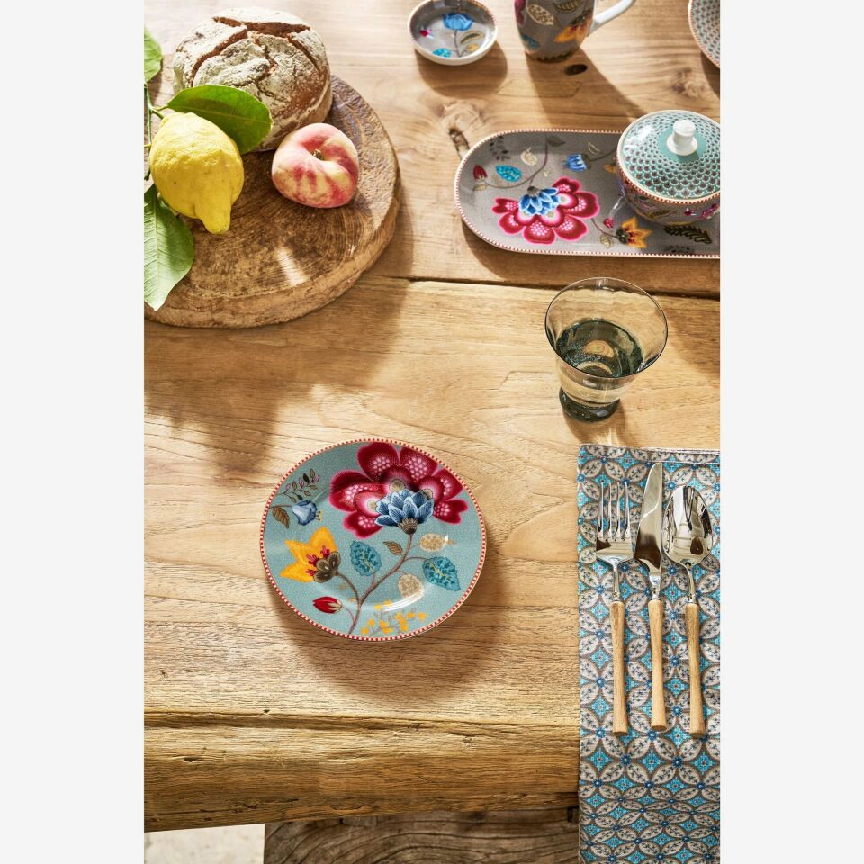 Pip Studio Mavi Porselen Pasta Tabağı 17 Cm