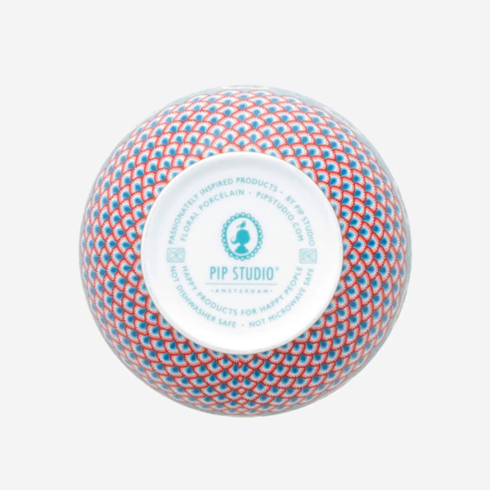 Mavi Porselen Kase 18 Cm Flower Festival Collection by Pip Studio