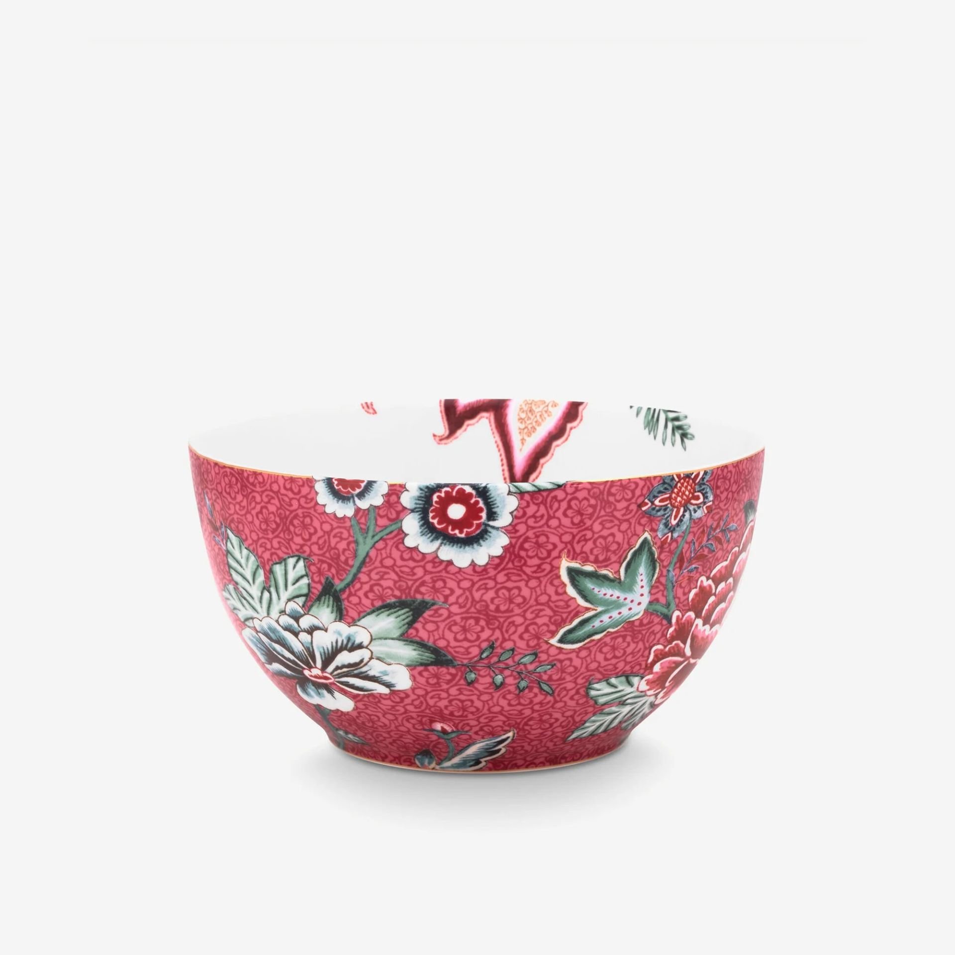 Kırmızı Porselen Kase 15 Cm Flower Festival Collection by Pip Studio