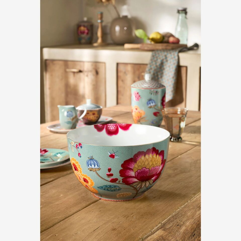 Pip Studio Mavi Porselen Servis Kasesi 23 Cm