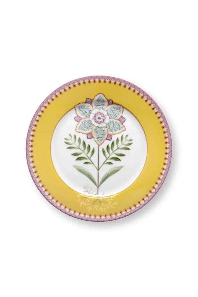 Pip Studio Sarı Porselen Kahvaltı Tabağı 21 Cm