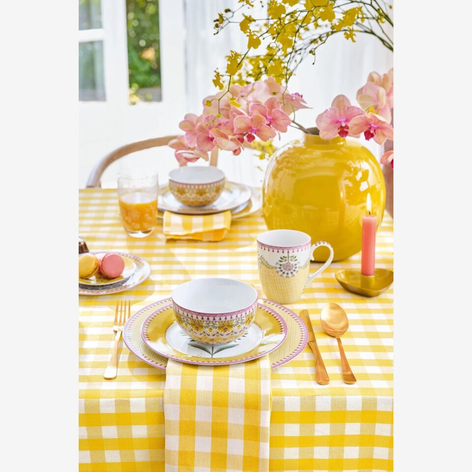 Pip Studio Sarı Porselen Yemek Tabağı 26,5 Cm
