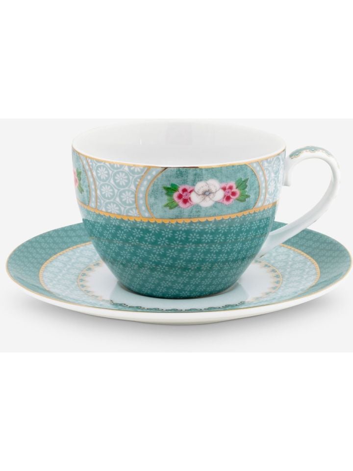 Mavi Porselen Çay Fincan Seti 280 Ml Blushing Birds Collection by Pip Studio