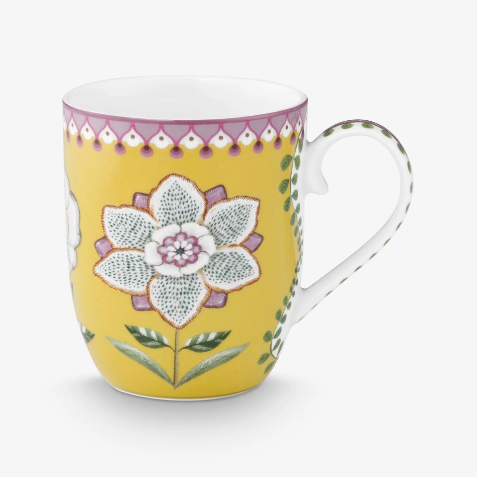 Sarı Porselen Kupa Seti Lily & Lotus Collection | by Pip Studio