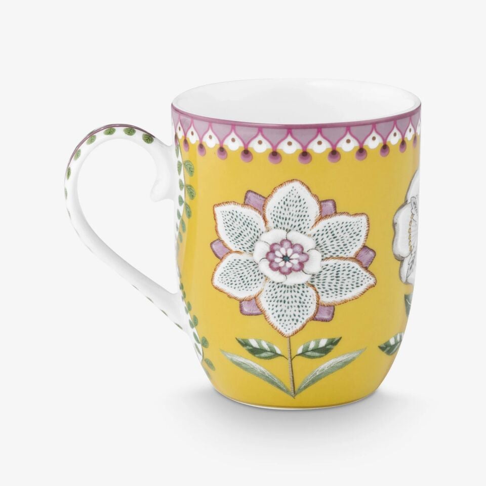 Sarı Porselen Kupa Seti Lily & Lotus Collection | by Pip Studio