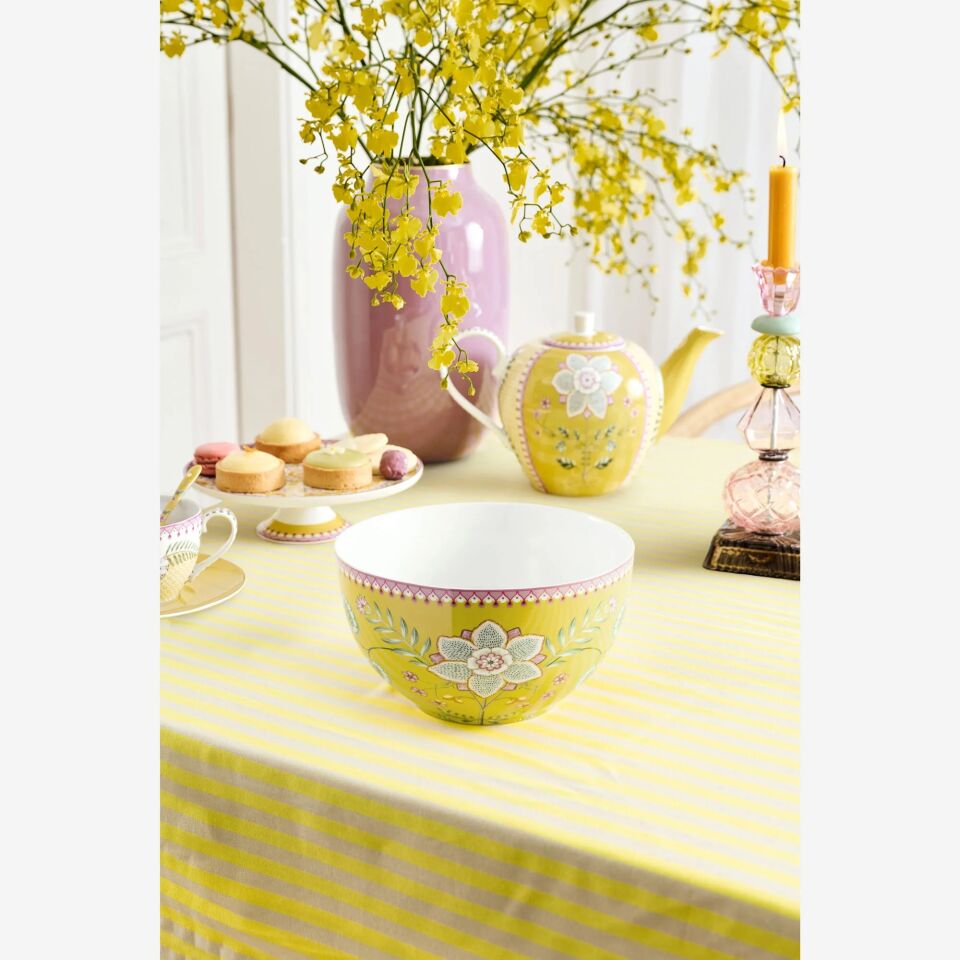 Sarı Porselen Servis Kasesi 18 Cm Lily & Lotus Collection | by Pip Studio