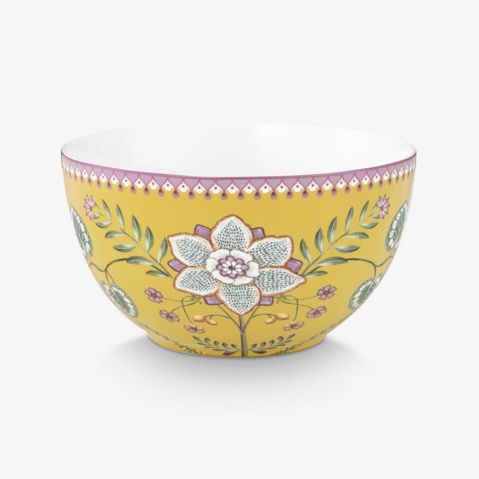 Sarı Porselen Servis Kasesi 18 Cm Lily & Lotus Collection | by Pip Studio