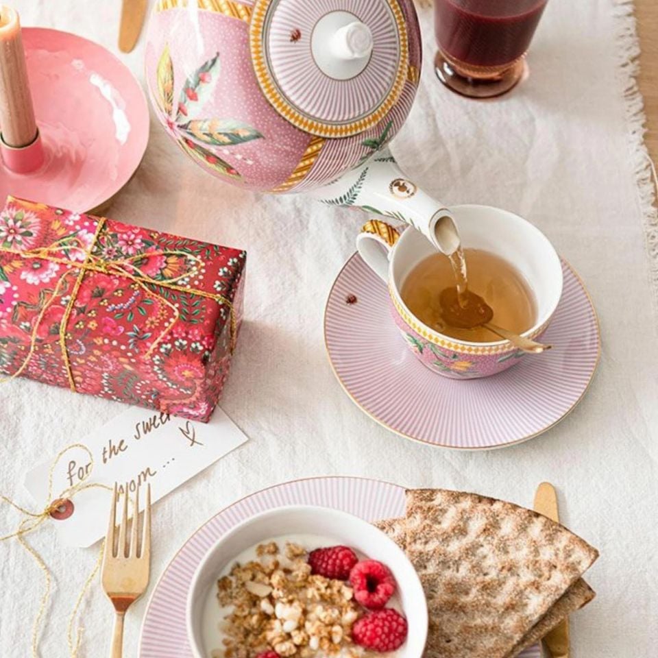 Pembe Porselen Çay Fincan Seti 280 Ml La Majorelle Collection by Pip Studio