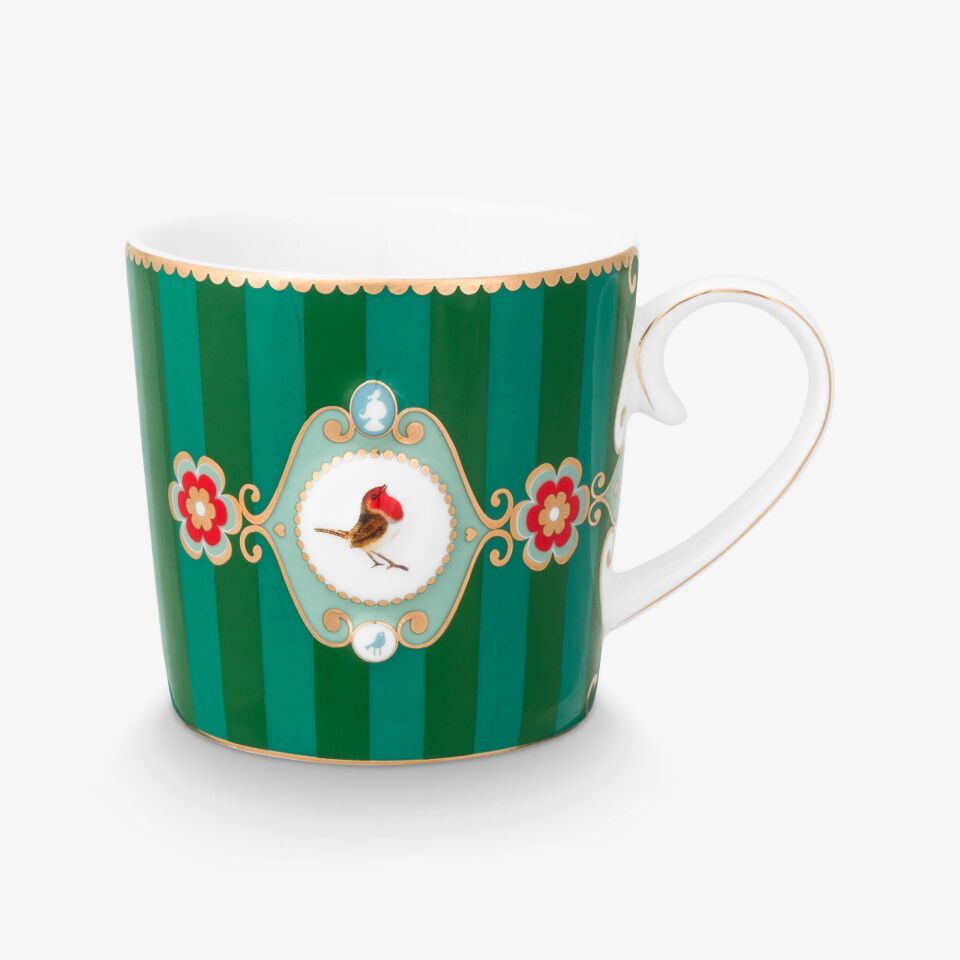 Pip Studio Yeşil Porselen Kupa Seti 150 Ml Love Birds Collection | by Pip Studio