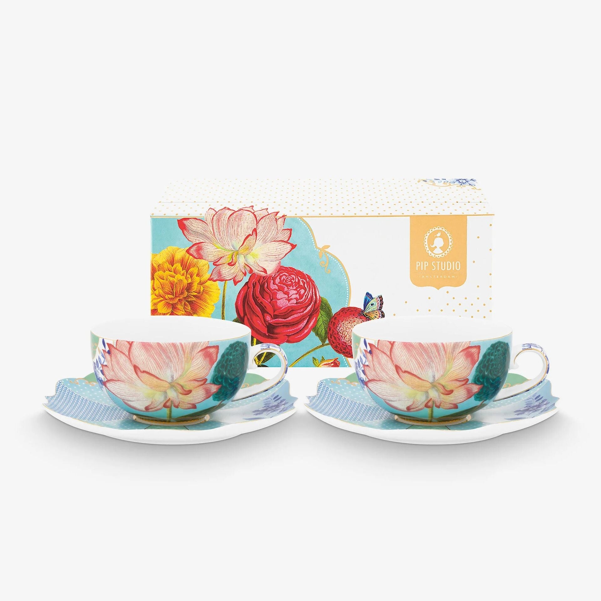 Pip Studio Mavi Porselen Çay Fincan Seti 225 Ml Royal Collection | by Pip Studio