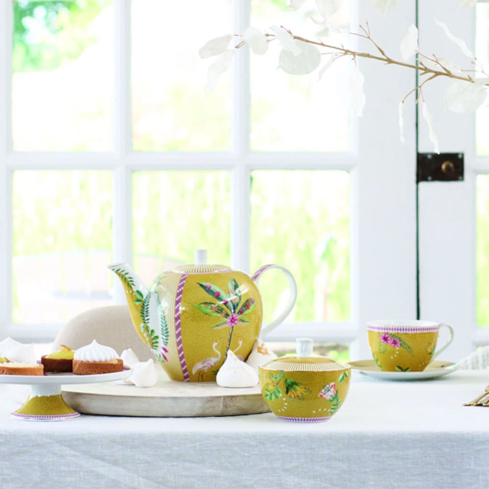 Sarı Porselen Çay Fincan Seti 280 Ml La Majorelle Collection by Pip Studio