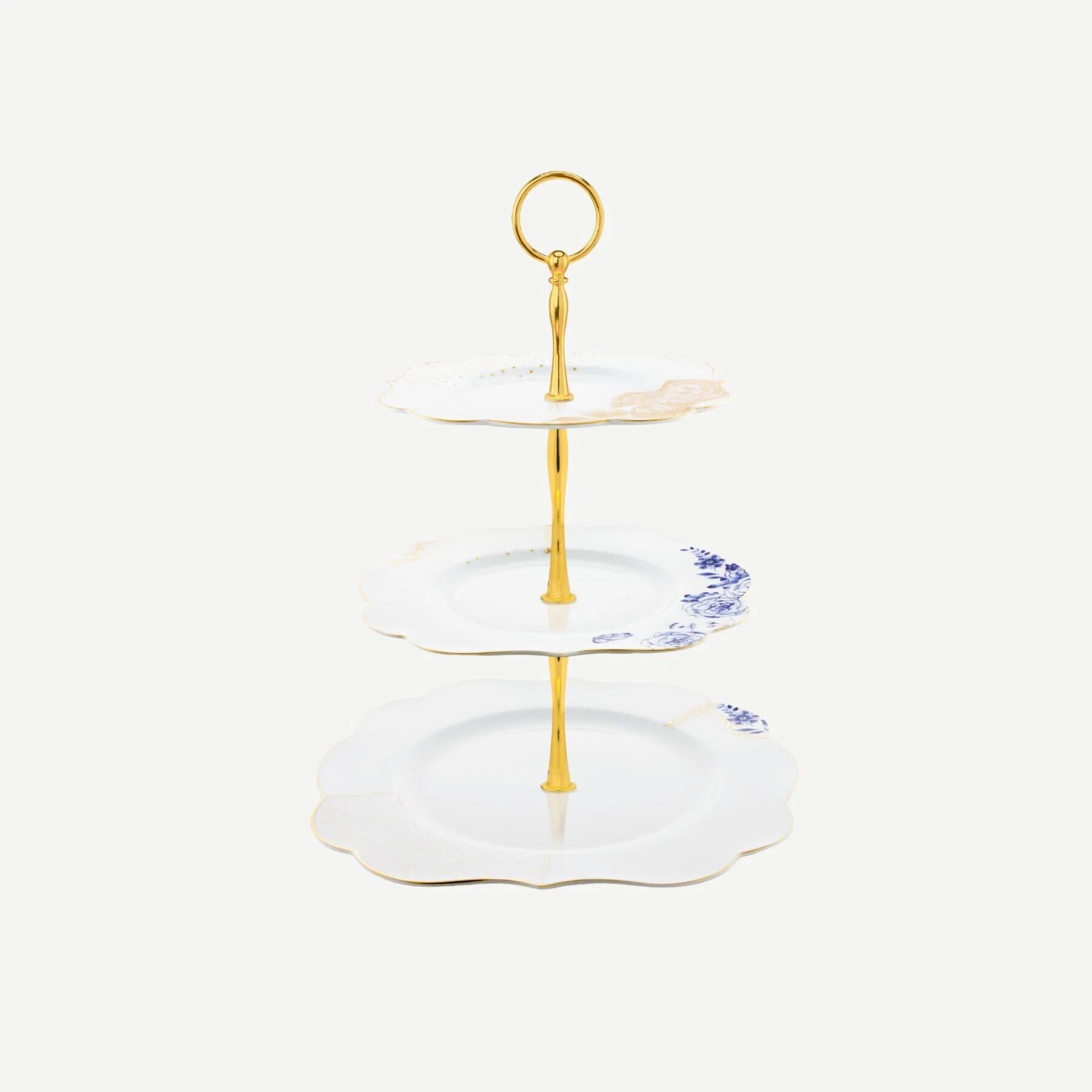 Pip Studio Mavi Beyaz Porselen 3 Katlı Servis 28 Cm Royal White Collection | by Pip Studio