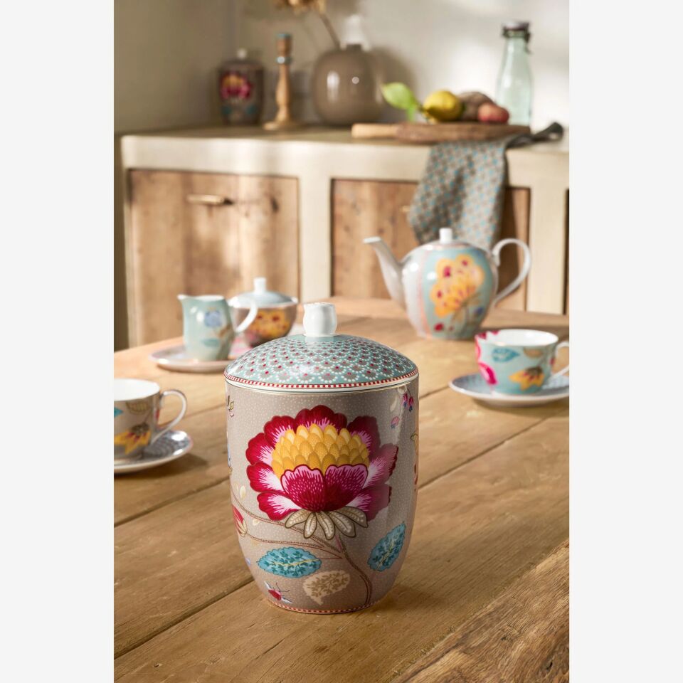 Haki Porselen Saklama Kabı 1500 Ml Fantasy Blooming Tales Collection | by Pip Studio
