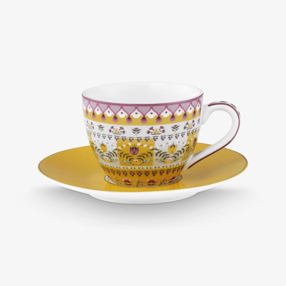 Sarı Porselen Kahve Fincan Seti 120 Ml Lily & Lotus Collection | by Pip Studio