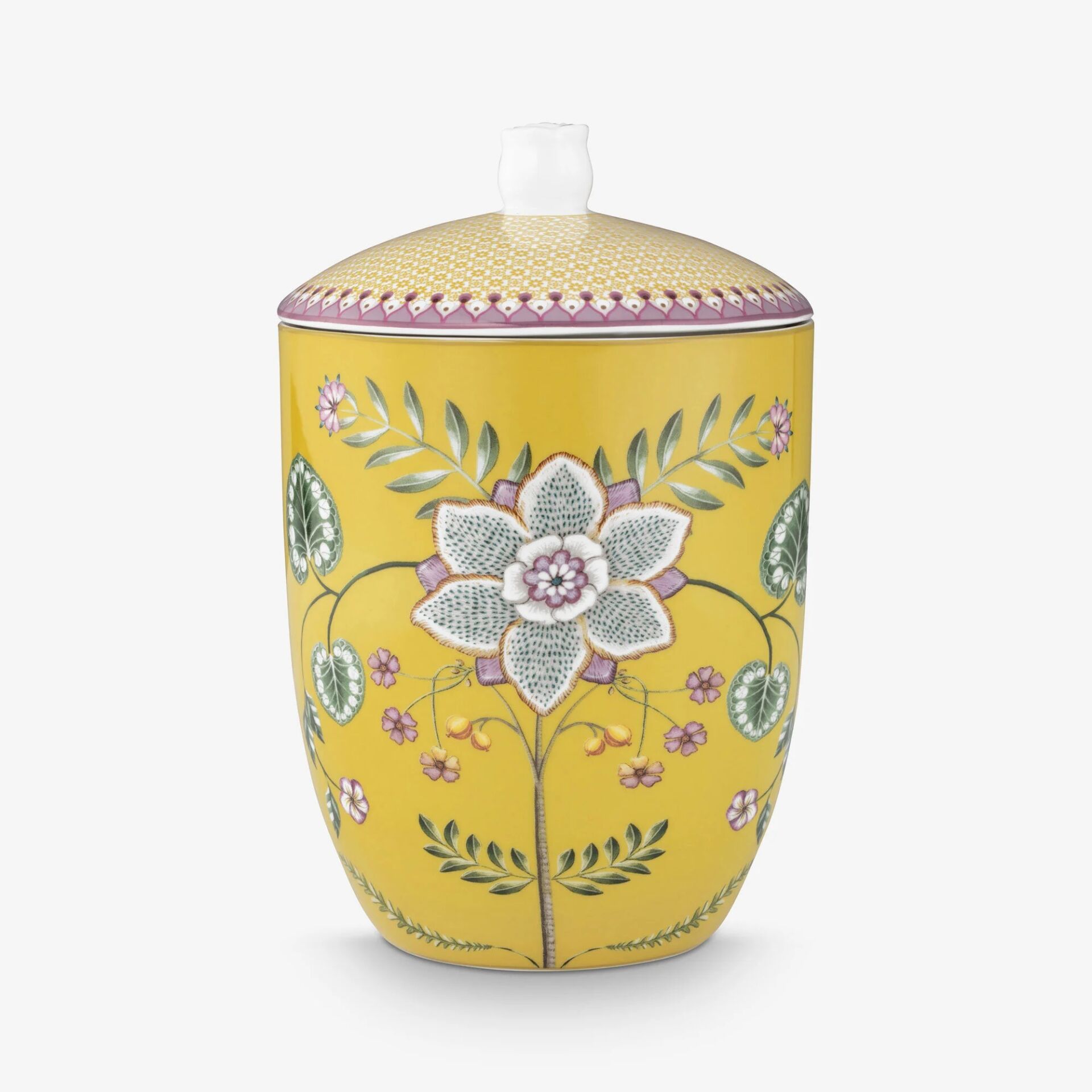 Sarı Porselen Saklama Kabı 1500 Ml Lily & Lotus Collection | by Pip Studio