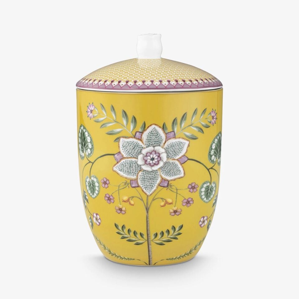 Sarı Porselen Saklama Kabı 1500 Ml Lily & Lotus Collection | by Pip Studio
