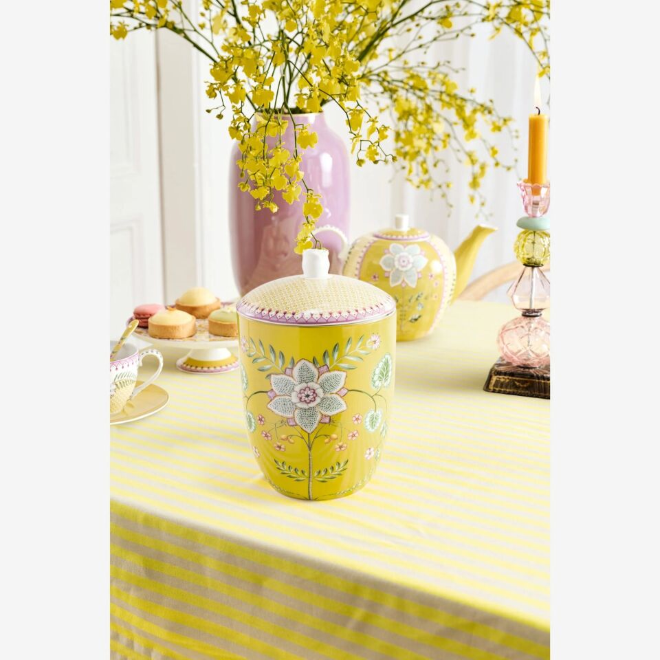 Sarı Porselen Saklama Kabı 1500 Ml Lily & Lotus Collection | by Pip Studio