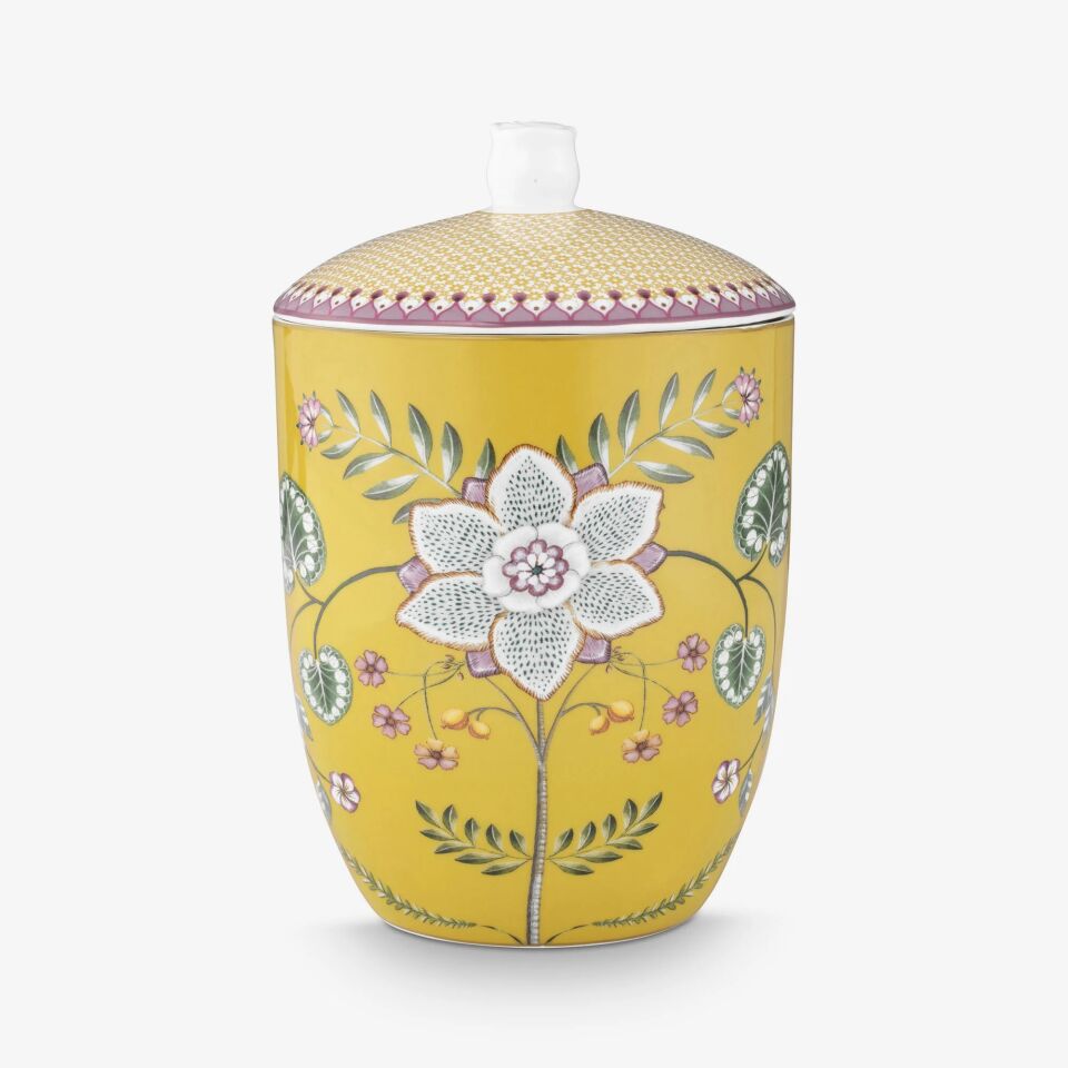 Sarı Porselen Saklama Kabı 1500 Ml Lily & Lotus Collection | by Pip Studio