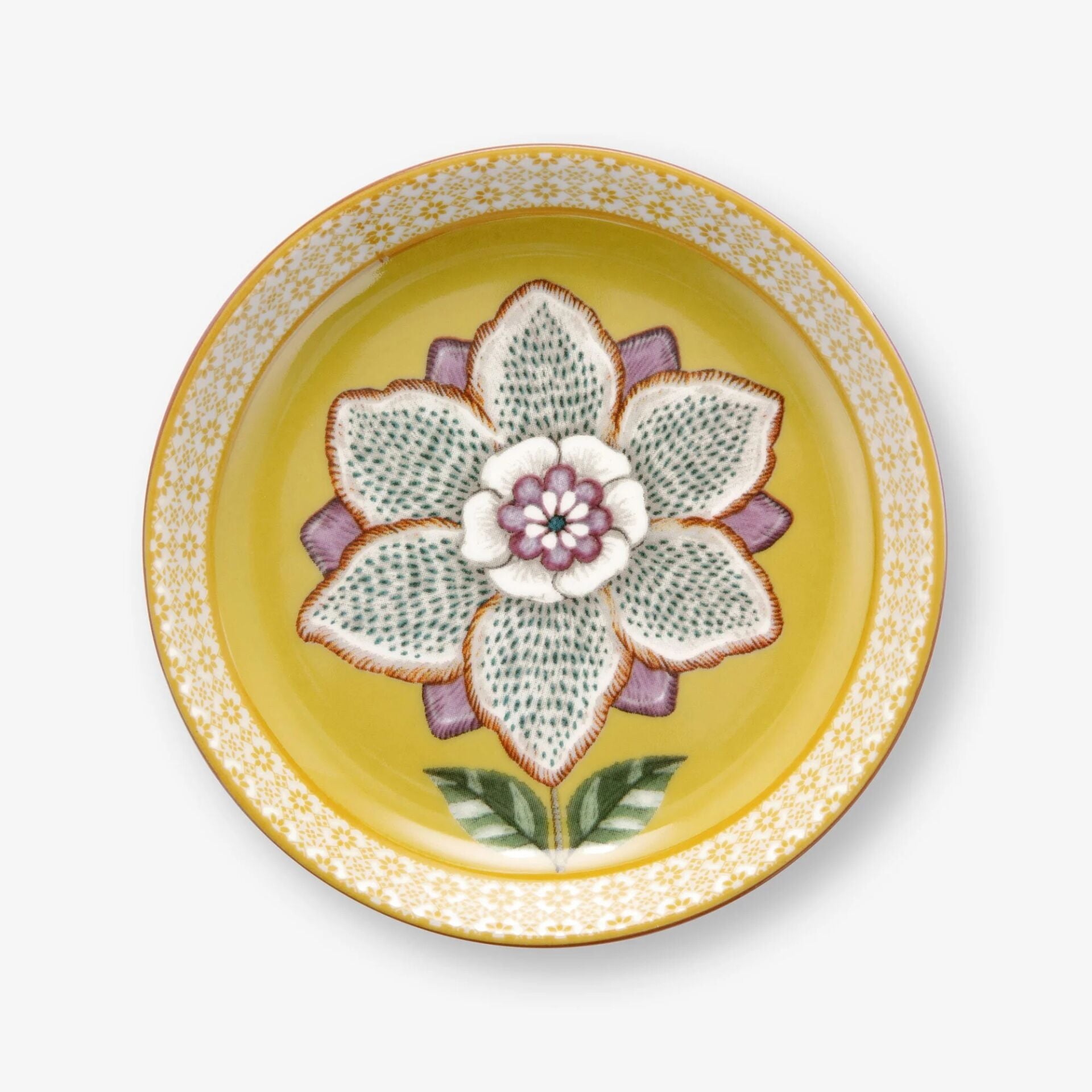 Sarı Porselen Çay Tabağı 9 Cm Lily & Lotus Collection | by Pip Studio