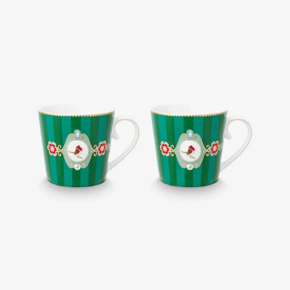 Pip Studio Yeşil Porselen Kupa Seti 250 Ml