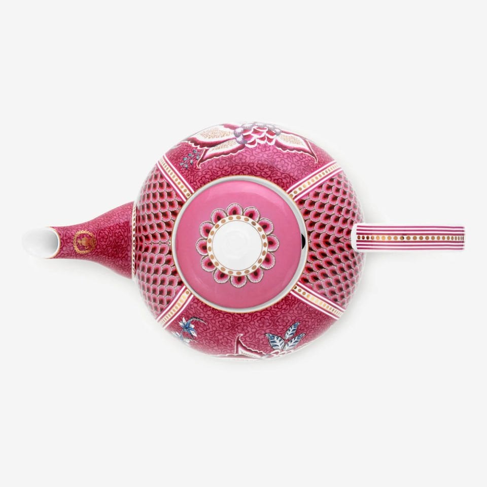 Kırmızı Porselen Demlik 1600 Ml Flower Festival Collection by Pip Studio