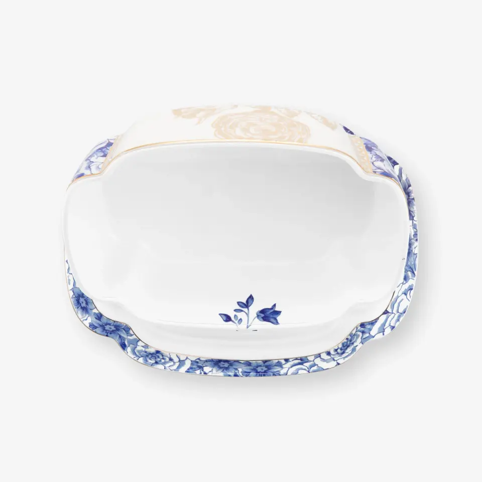 Pip Studio Beyaz Porselen Tereyağlık 19 Cm