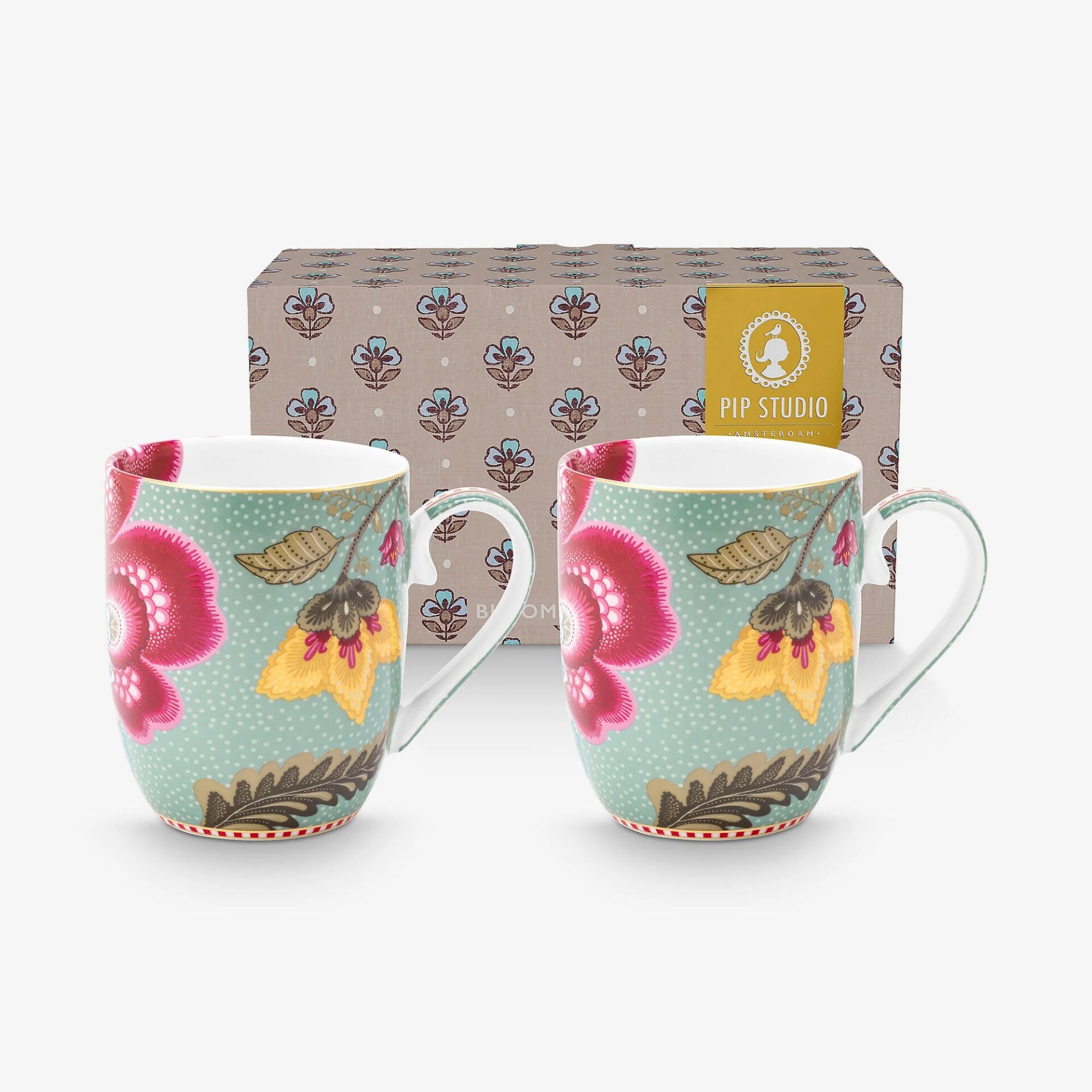 Mavi Porselen Kupa Seti 145 Ml Fantasy Blooming Tales Collection | by Pip Studio
