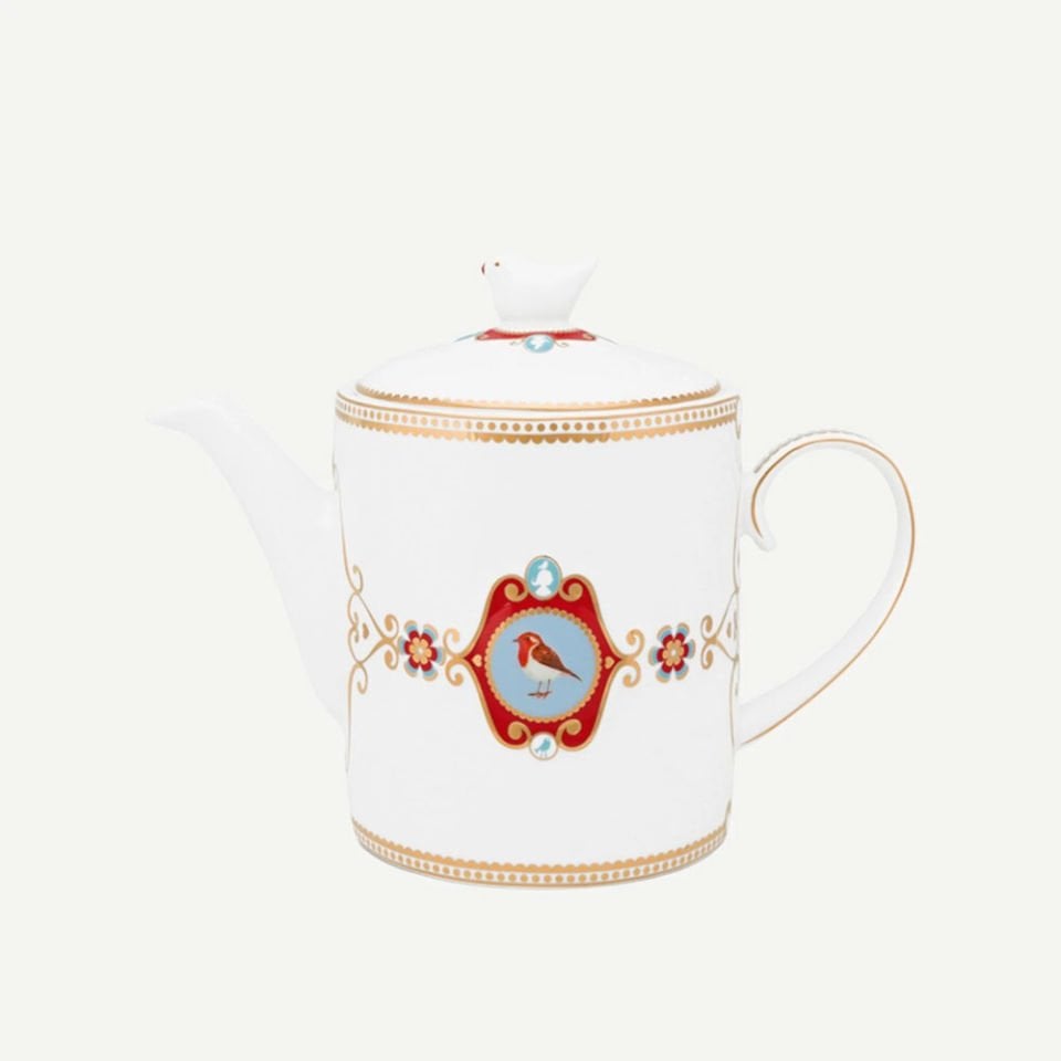 Beyaz Porselen Demlik 1300 Ml Love Birds Collection by Pip Studio