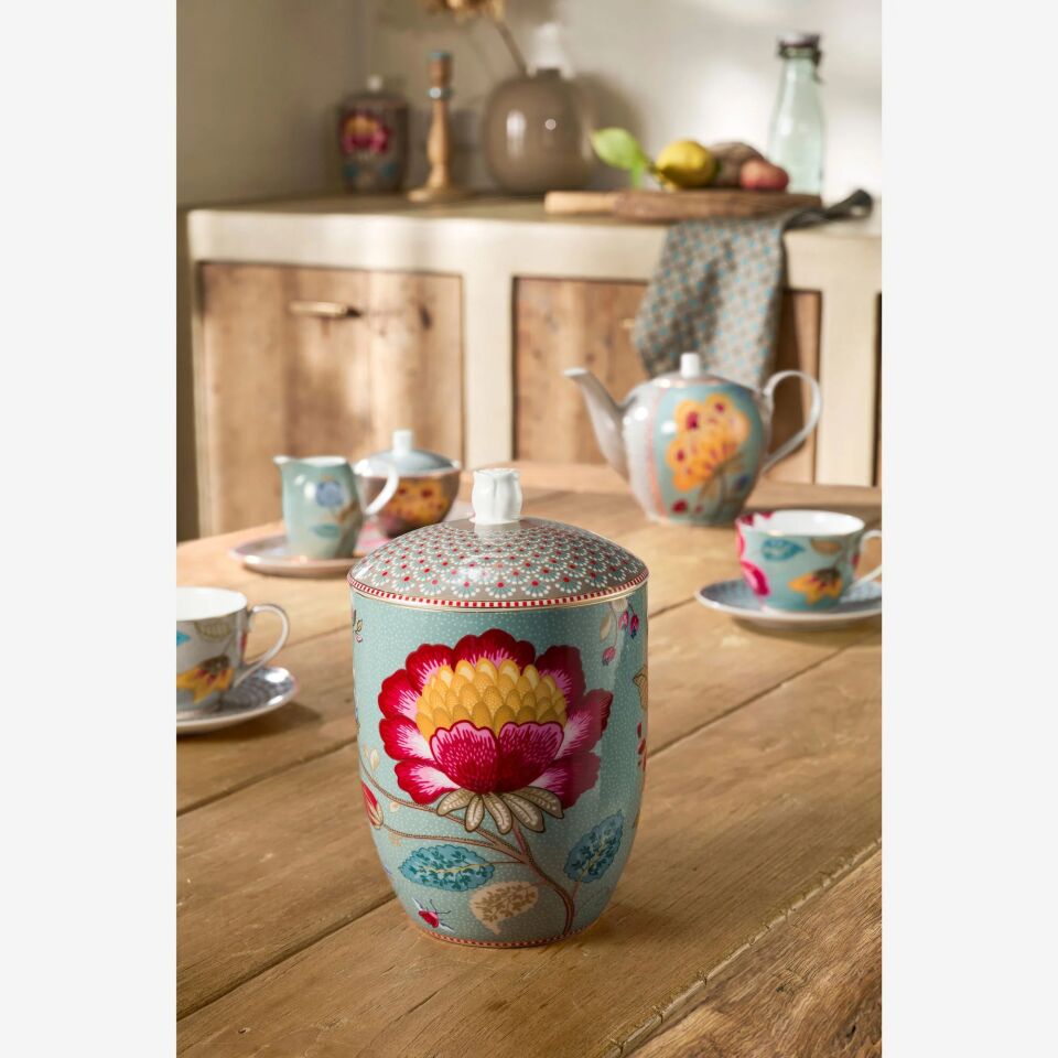 Mavi Porselen Saklama Kabı 1500 Ml Fantasy Blooming Tales Collection | by Pip Studio