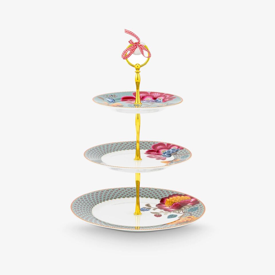 Mavi Porselen Kek Standı 26,5 Cm Fantasy Blooming Tales Collection | by Pip Studio