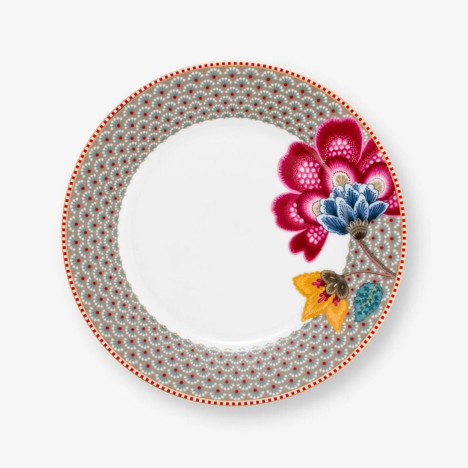 Haki Porselen Kahvaltı Tabağı 21 Cm Fantasy Blooming Tales Collection | by Pip Studio