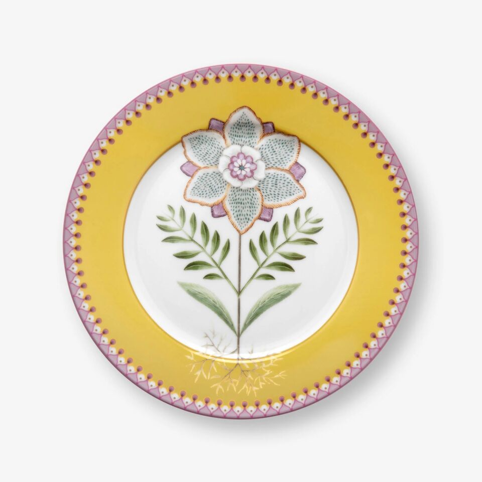 Sarı Porselen Kek Standı 26,5 Cm Lily & Lotus Collection | by Pip Studio