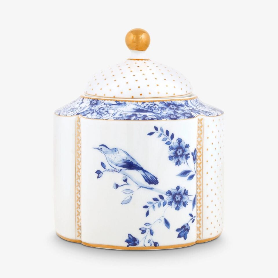 Beyaz Porselen Saklama Kabı 1750 Ml Royal White Collection | by Pip Studio