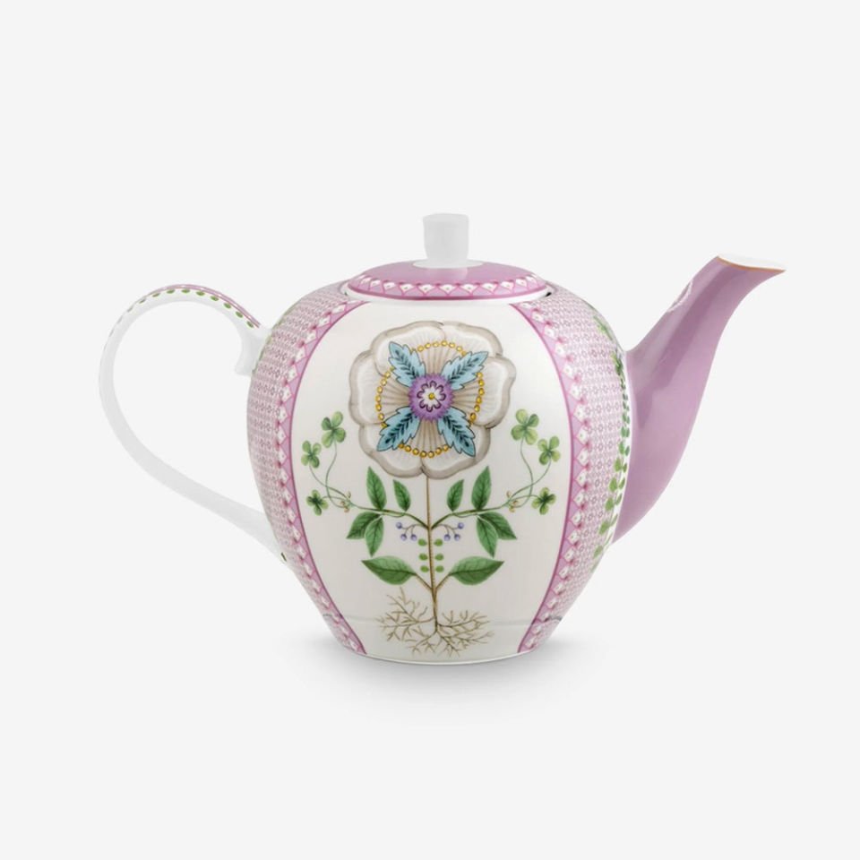 Mor Porselen Demlik 1600 Ml Lily & Lotus Collection by Pip Studio