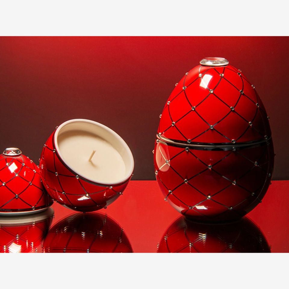 Kırmızı Seramik Mum 450 Gr Bois De Roussie Collection by Ladenac Milano